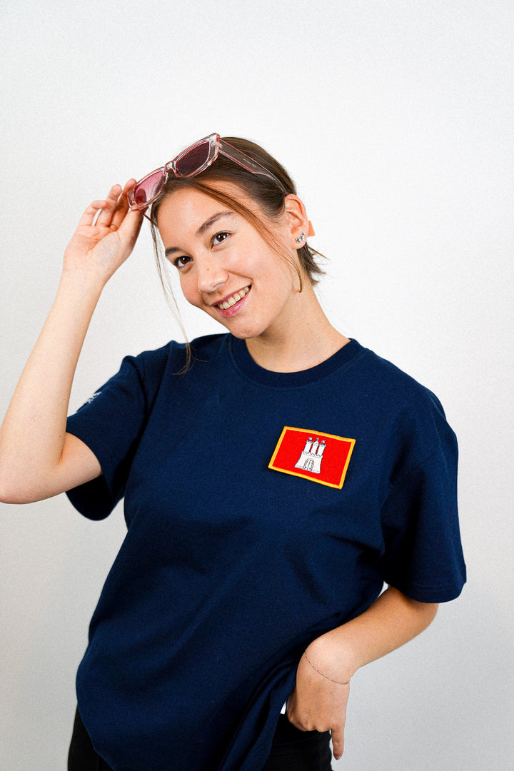 Hamburg • T-Shirt mit Flagge