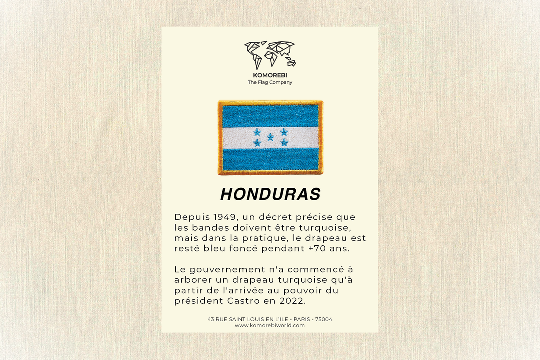 Honduras - Drapeau Brodé