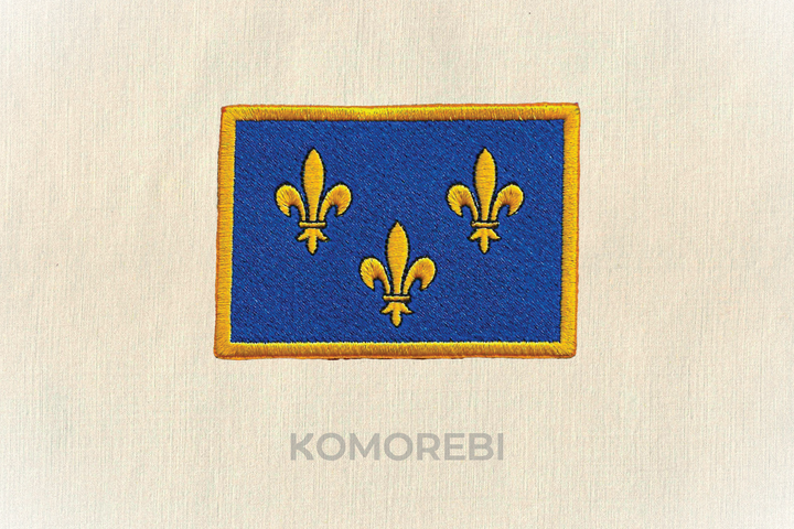 Ile-de-France - Drapeau Brodé