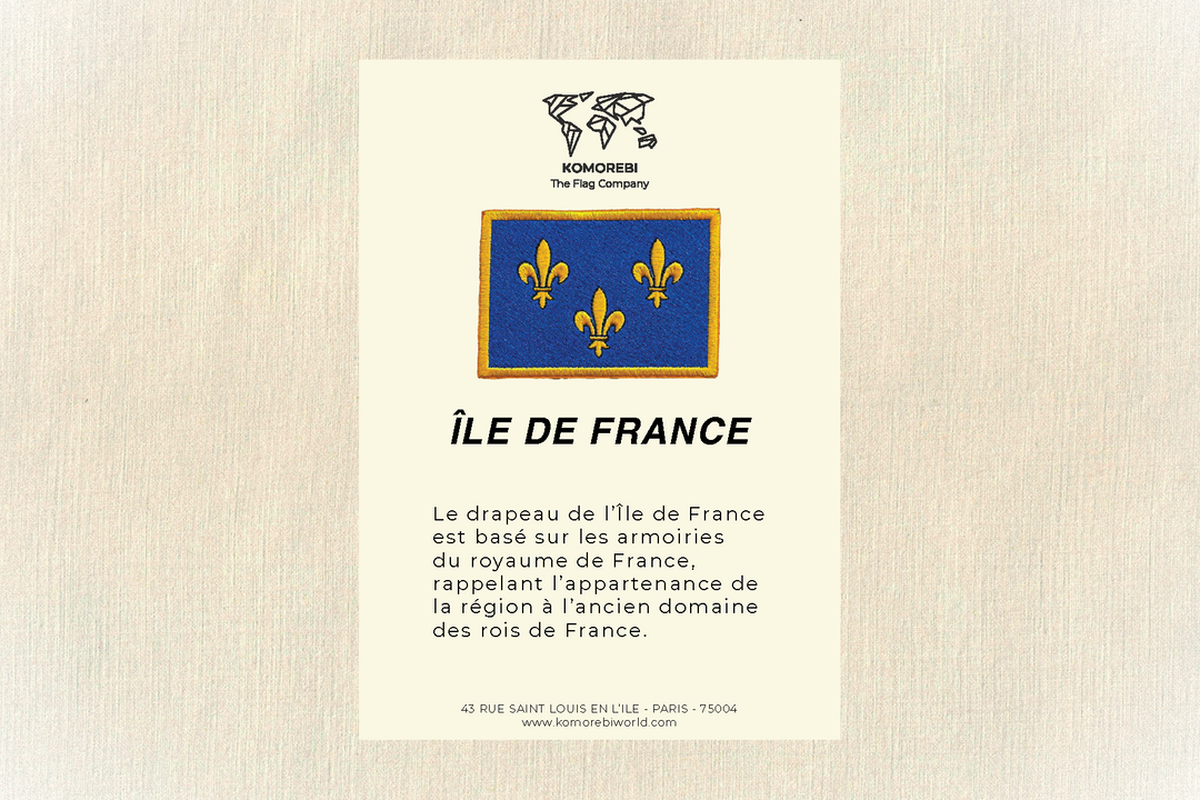 Ile-de-France - Drapeau Brodé