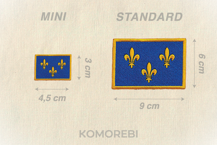 Ile-de-France - Drapeau Brodé
