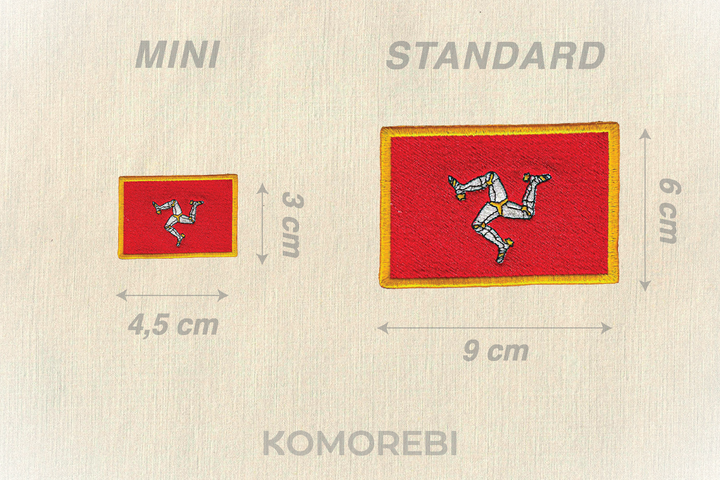 Ile de Man - Drapeau Brodé