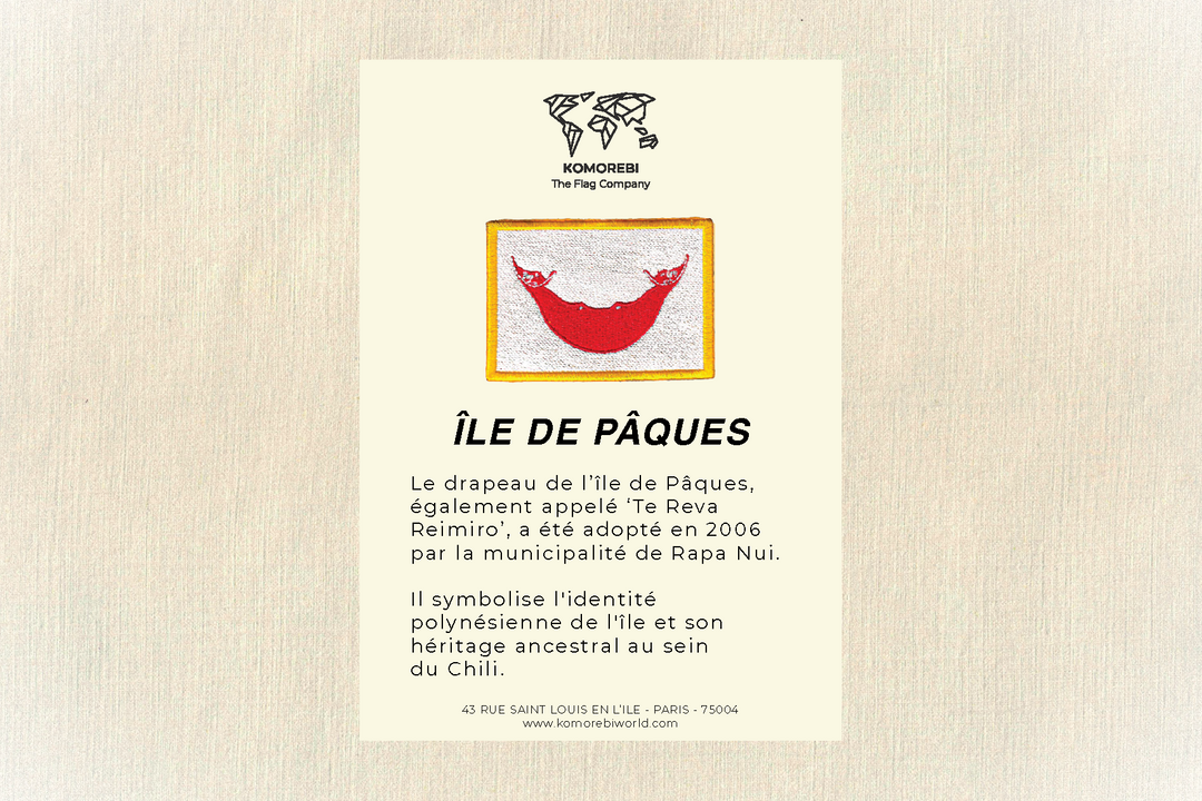 Île de Pâques - Drapeau Brodé