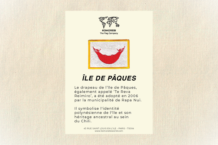 Île de Pâques - Drapeau Brodé