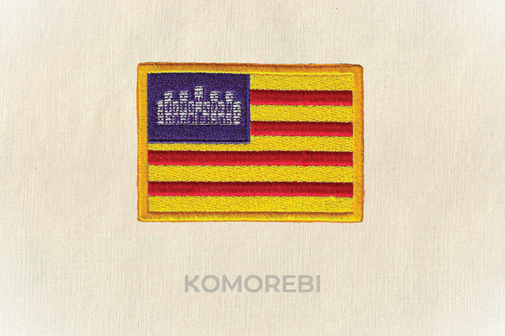 Iles Baléares- Drapeau Brodé