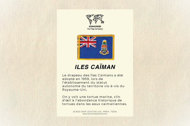 Îles Caïmans - Drapeau Brodé