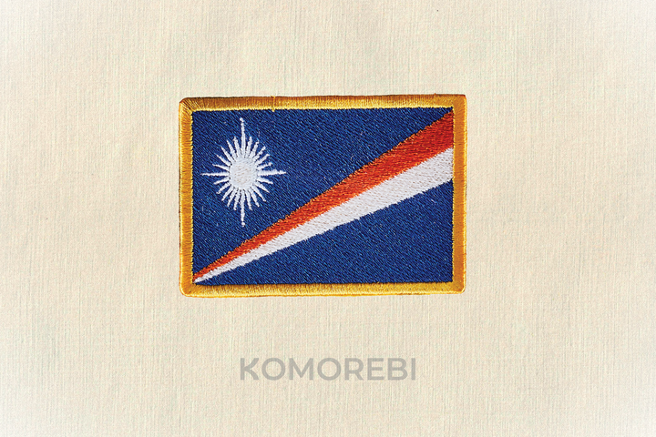 Iles Marshall - Drapeau Brodé