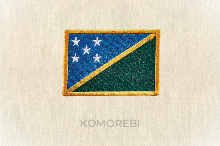 Îles Salomon - Drapeau Brodé