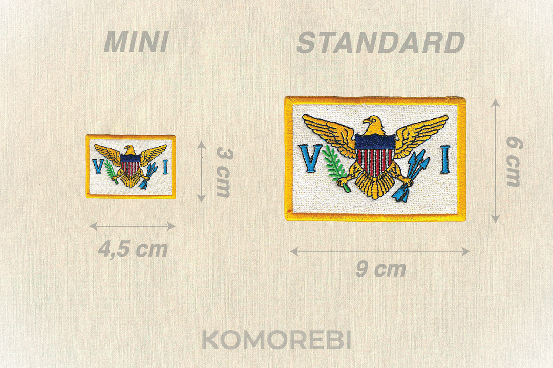 Iles Vierges (USA) - Drapeau Brodé