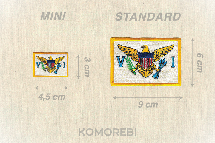 Iles Vierges (USA) - Drapeau Brodé