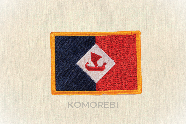 Ile Saint Louis - Drapeau Brodé