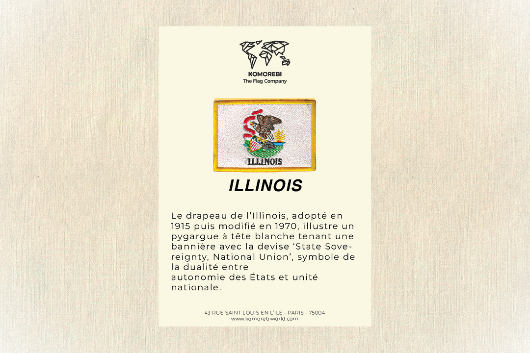Illinois - Drapeau Brodé