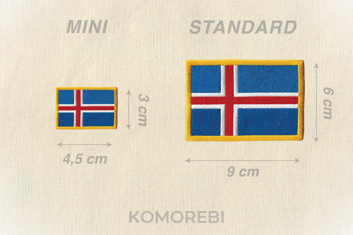 Islande - Drapeau Brodé
