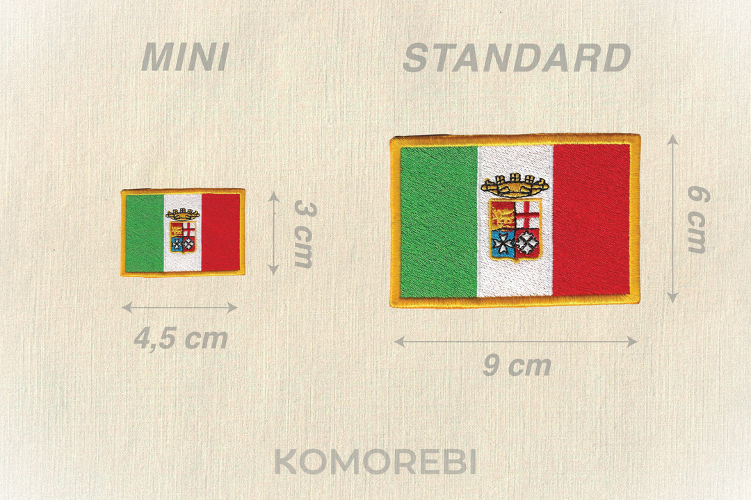 Italie (naval) - Drapeau Brodé