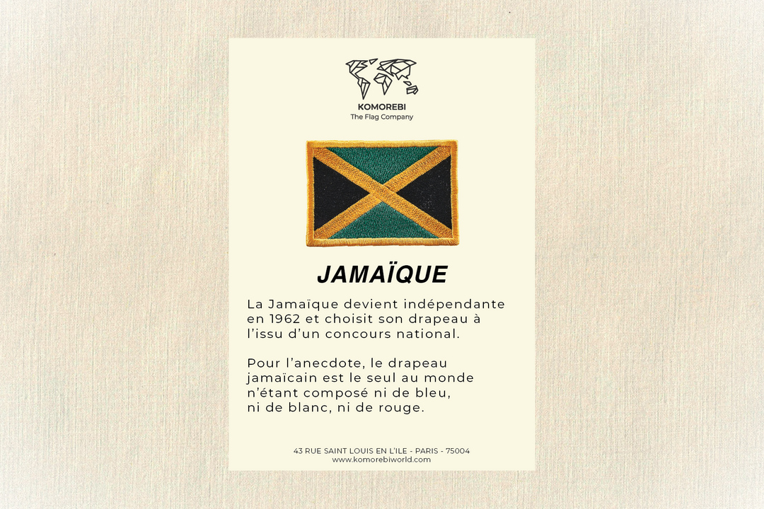 Jamaïque - Drapeau Brodé