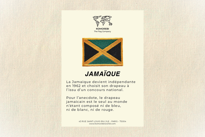 Jamaïque - Drapeau Brodé