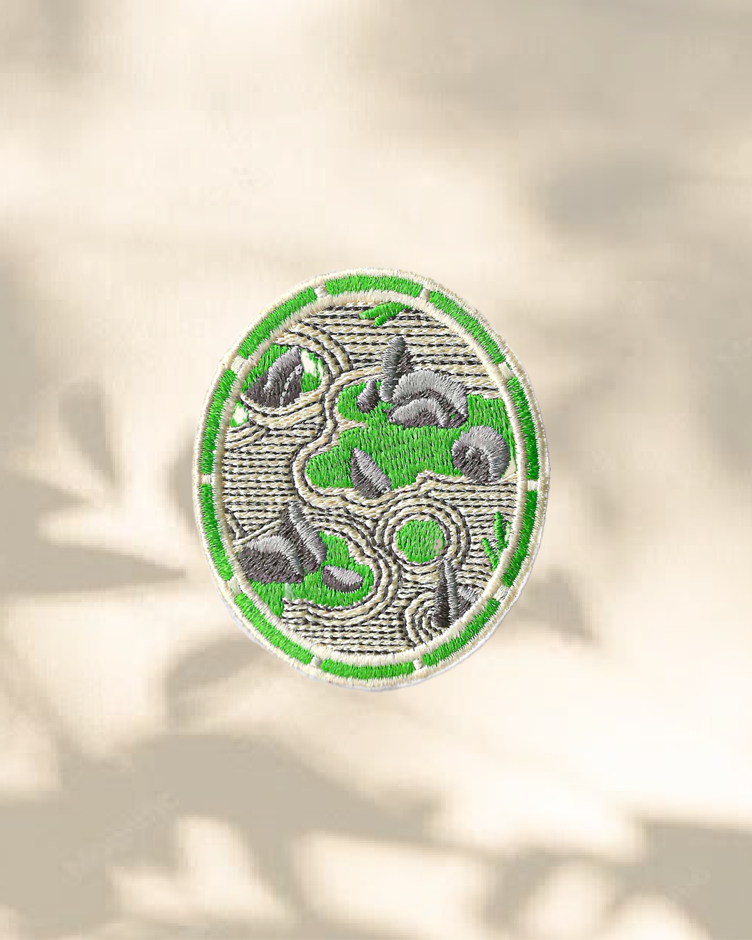 Le Jardin Japonais - Patch Brodé