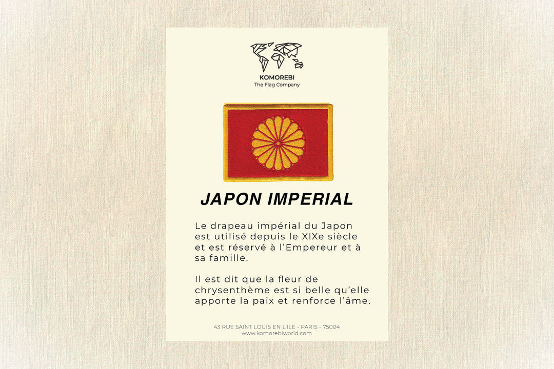 Japon (Empereur) - Drapeau Brodé