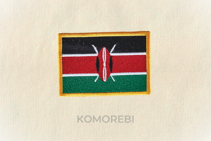 Kenya - Drapeau Brodé