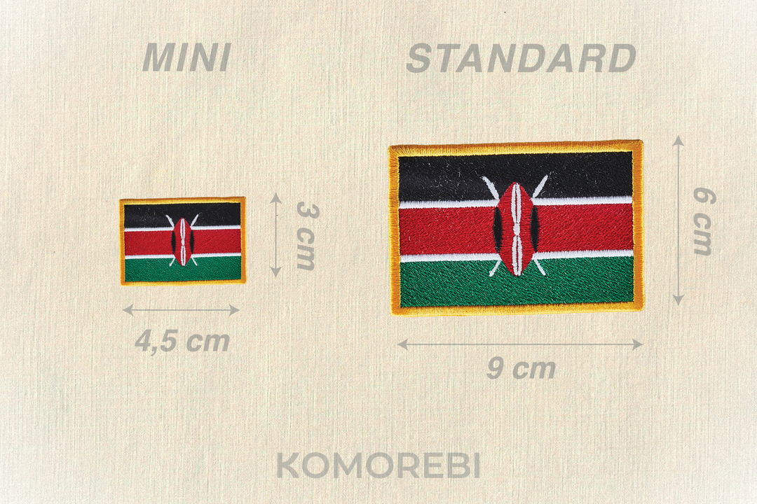 Kenya - Drapeau Brodé
