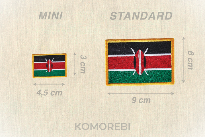 Kenya - Drapeau Brodé