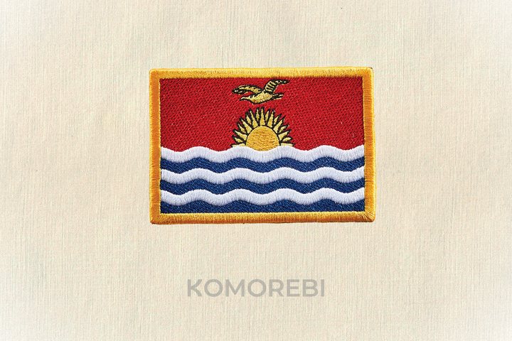 Kiribati - Drapeau Brodé