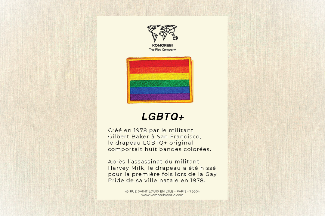 LGBTQ+ - Drapeau Brodé