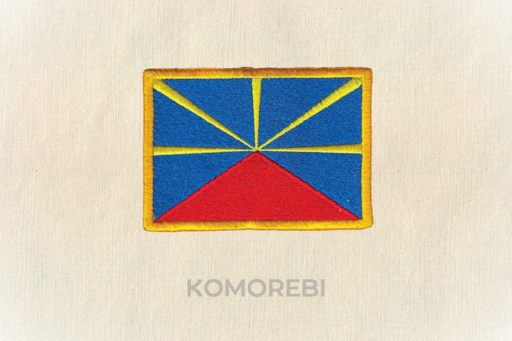 La Réunion - Drapeau Brodé
