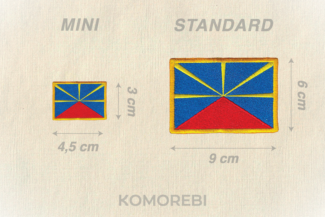 La Réunion - Drapeau Brodé