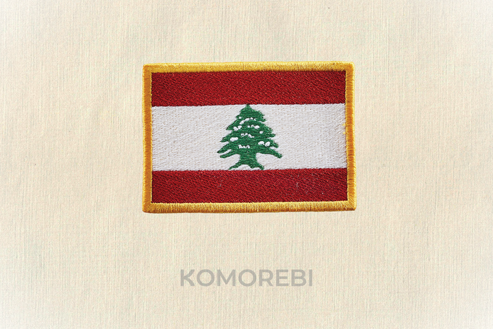 Libanon - Gestickte Flagge