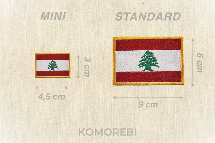 Libanon - Gestickte Flagge
