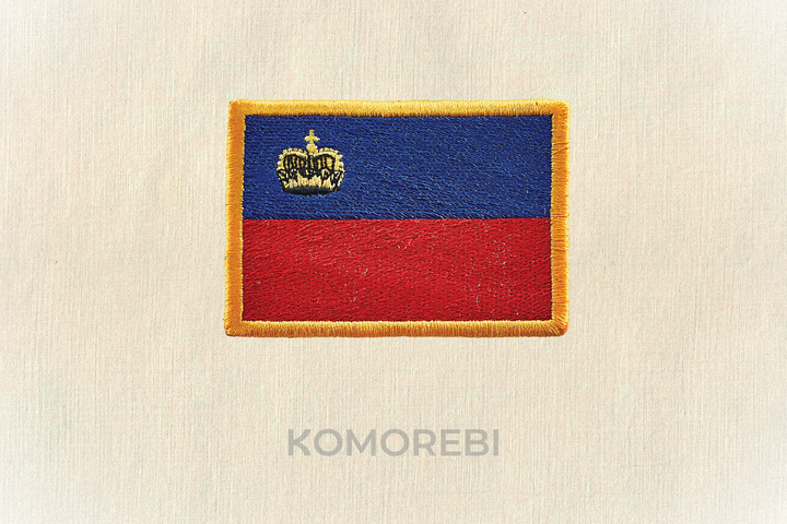 Liechtenstein - Drapeau Brodé