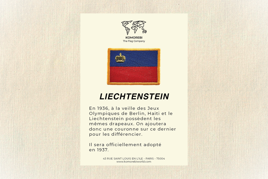 Liechtenstein - Drapeau Brodé