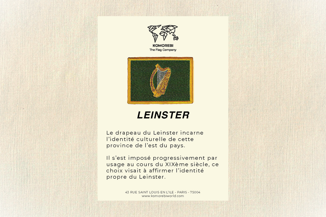 Leinster - Drapeau Brodé