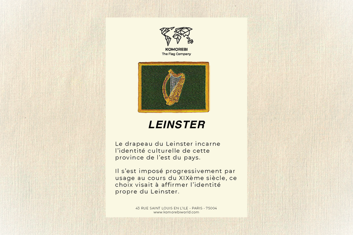 Leinster - Drapeau Brodé