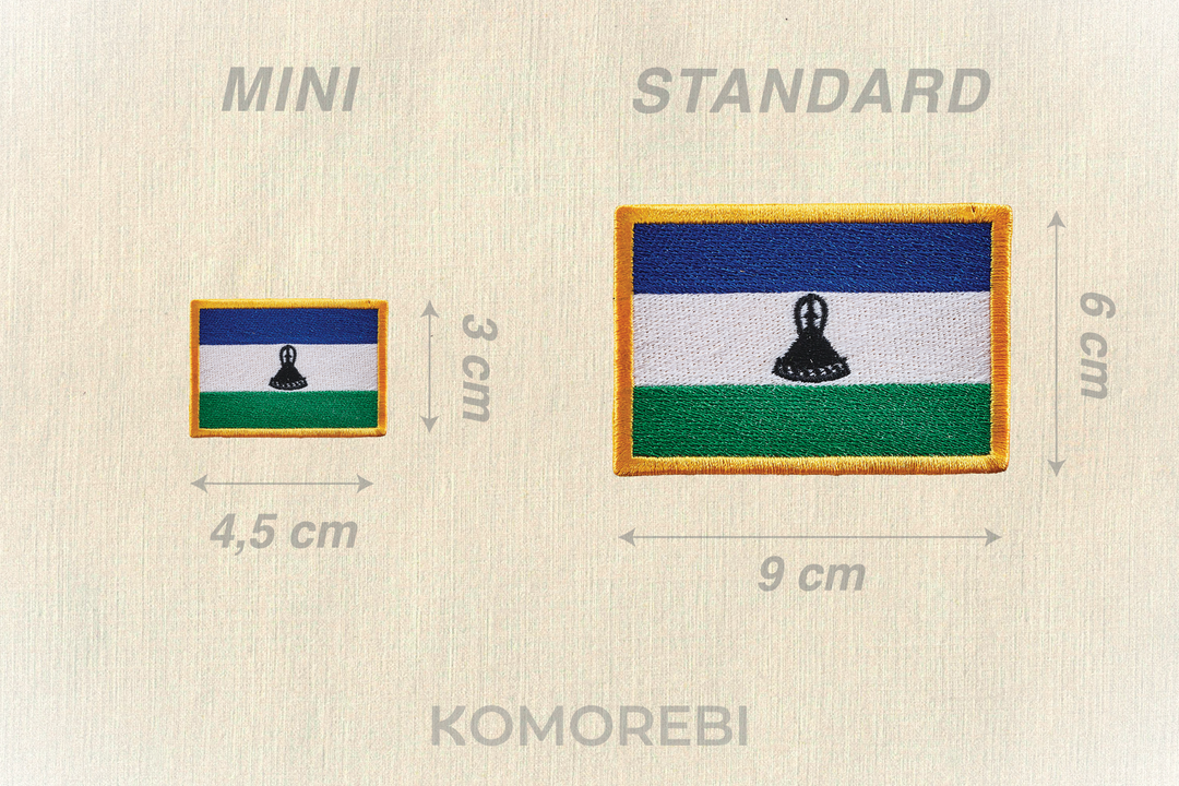 Lesotho - Drapeau Brodé
