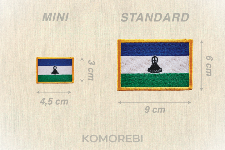 Lesotho - Drapeau Brodé
