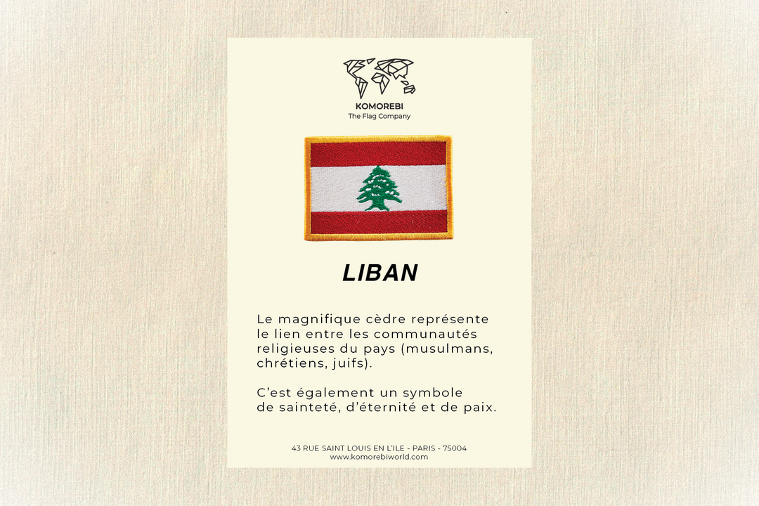 Liban - Drapeau Brodé