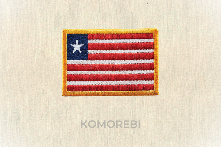 Libéria - Drapeau Brodé