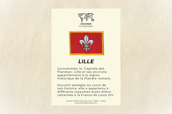 Lille - Drapeau Brodé