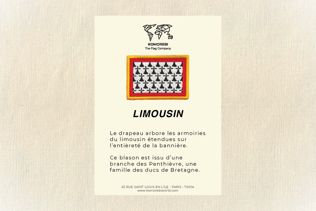 Limousin - Drapeau Brodé