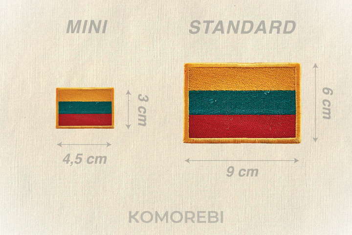 Lituanie - Drapeau Brodé