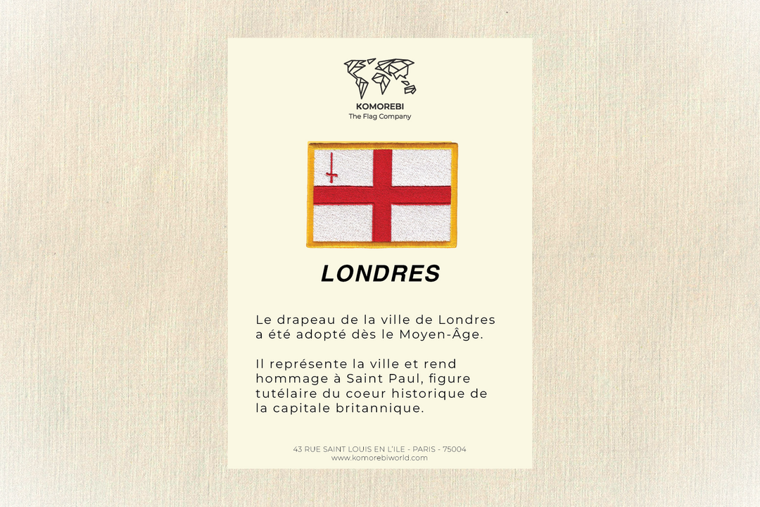 London - Embroidered Flag