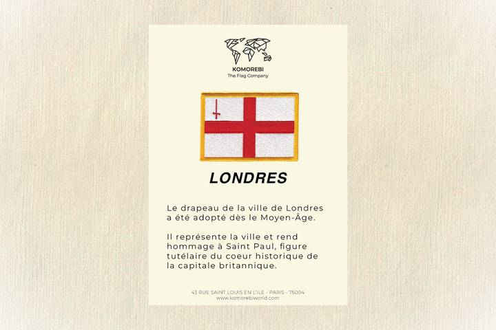 London - Embroidered Flag