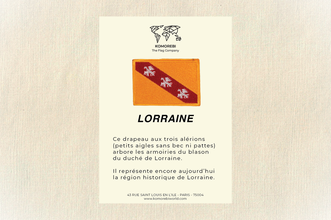 Lorraine - Drapeau Brodé