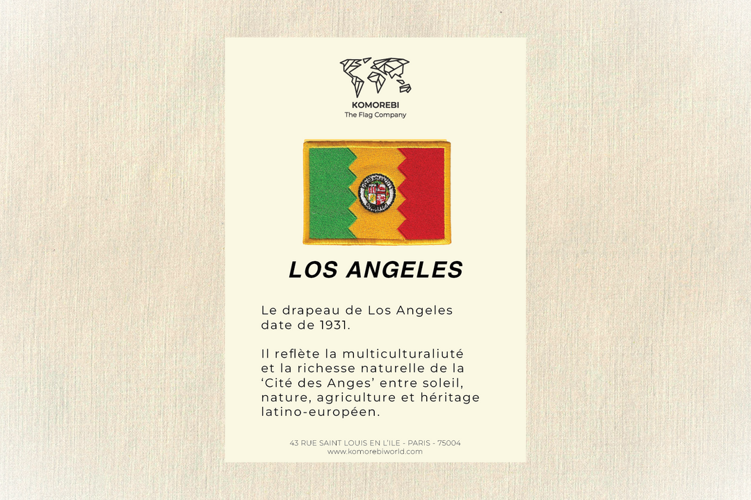 Los Angeles - Drapeau Brodé