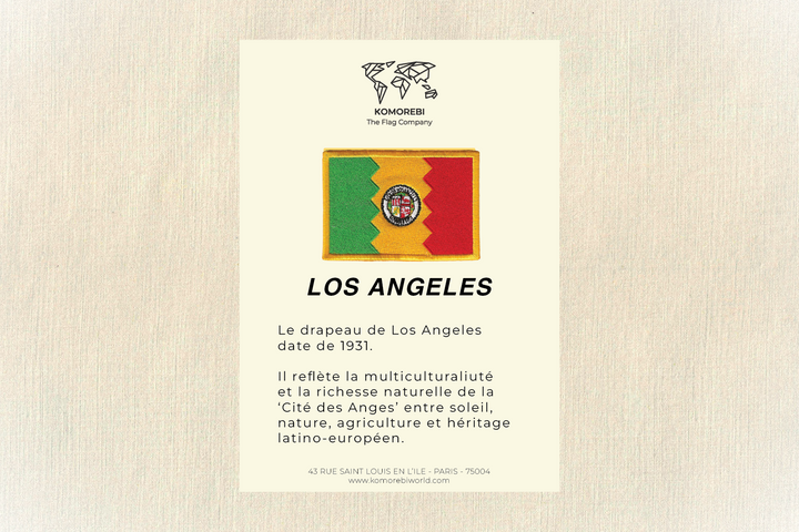Los Angeles - Drapeau Brodé