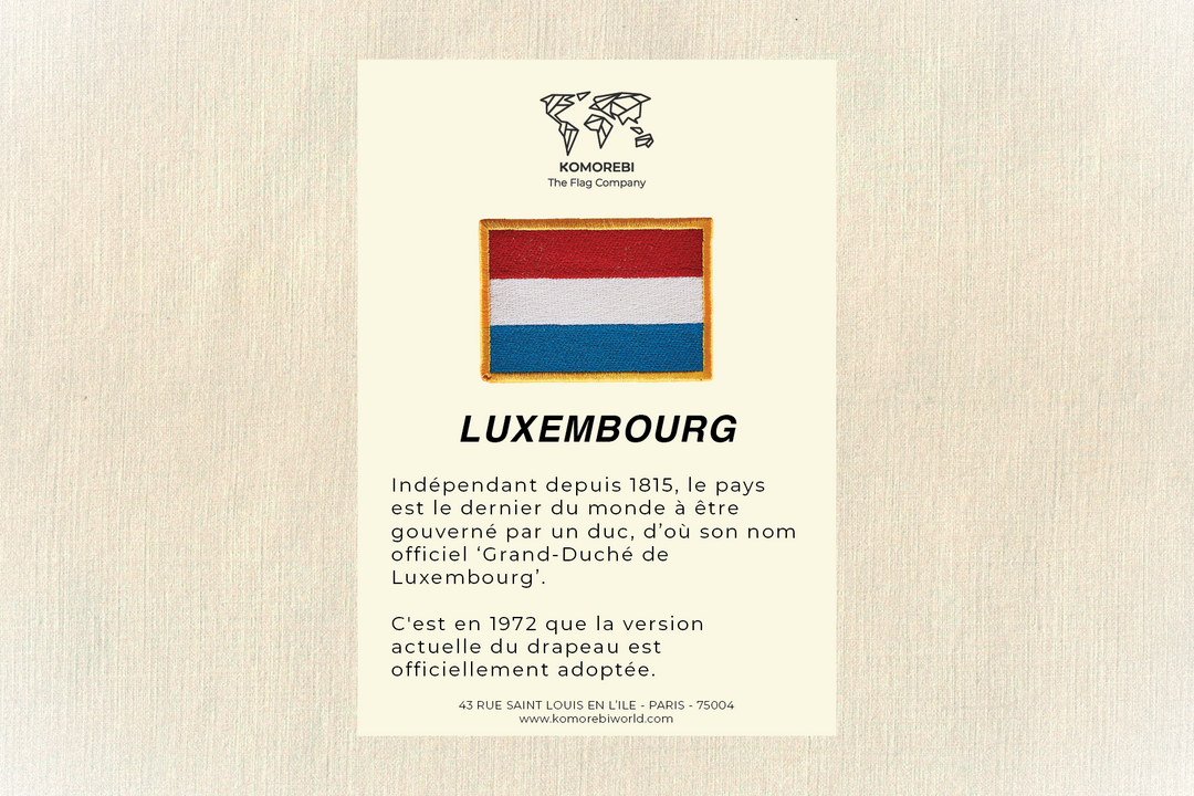 Luxembourg - Drapeau Brodé