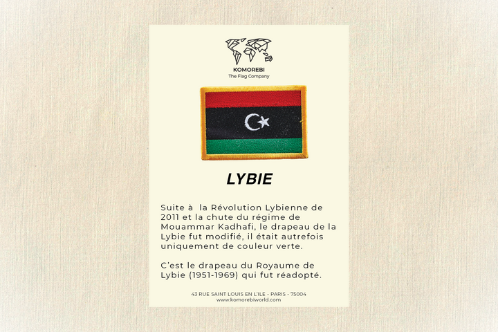 Libye - Drapeau Brodé