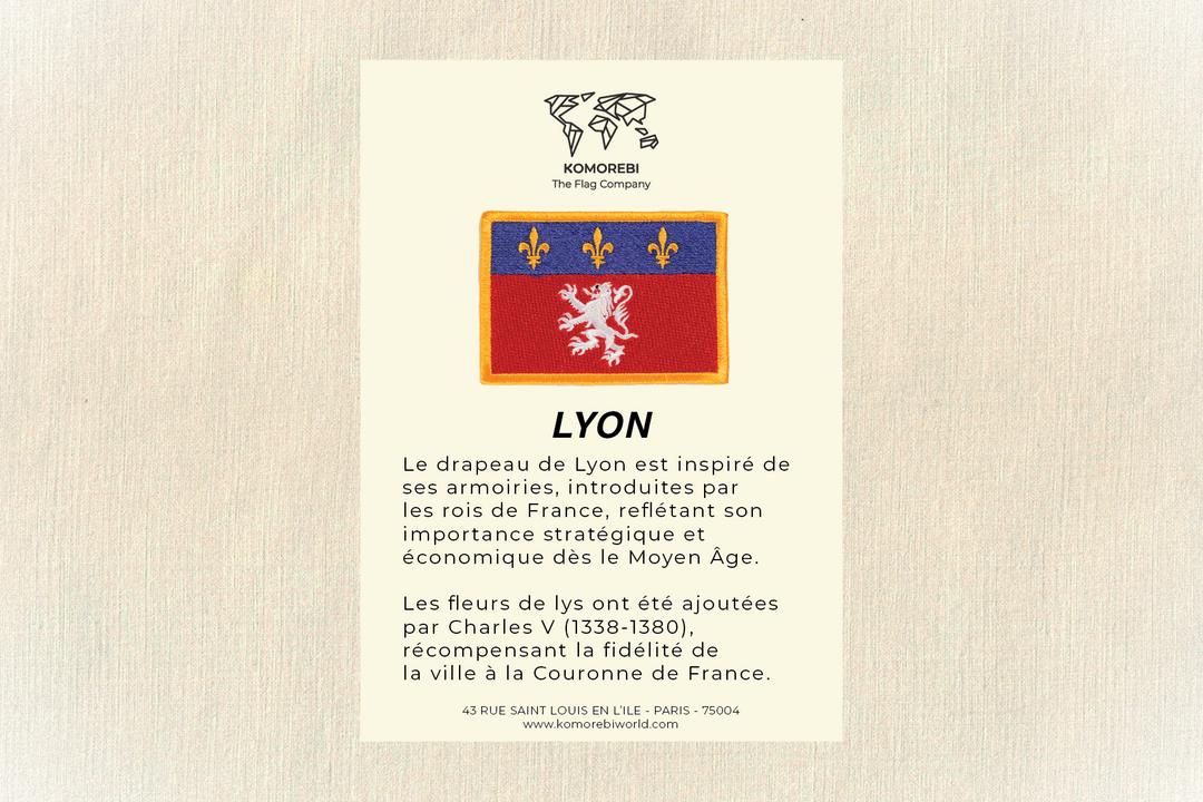 Lyon - Drapeau Brodé